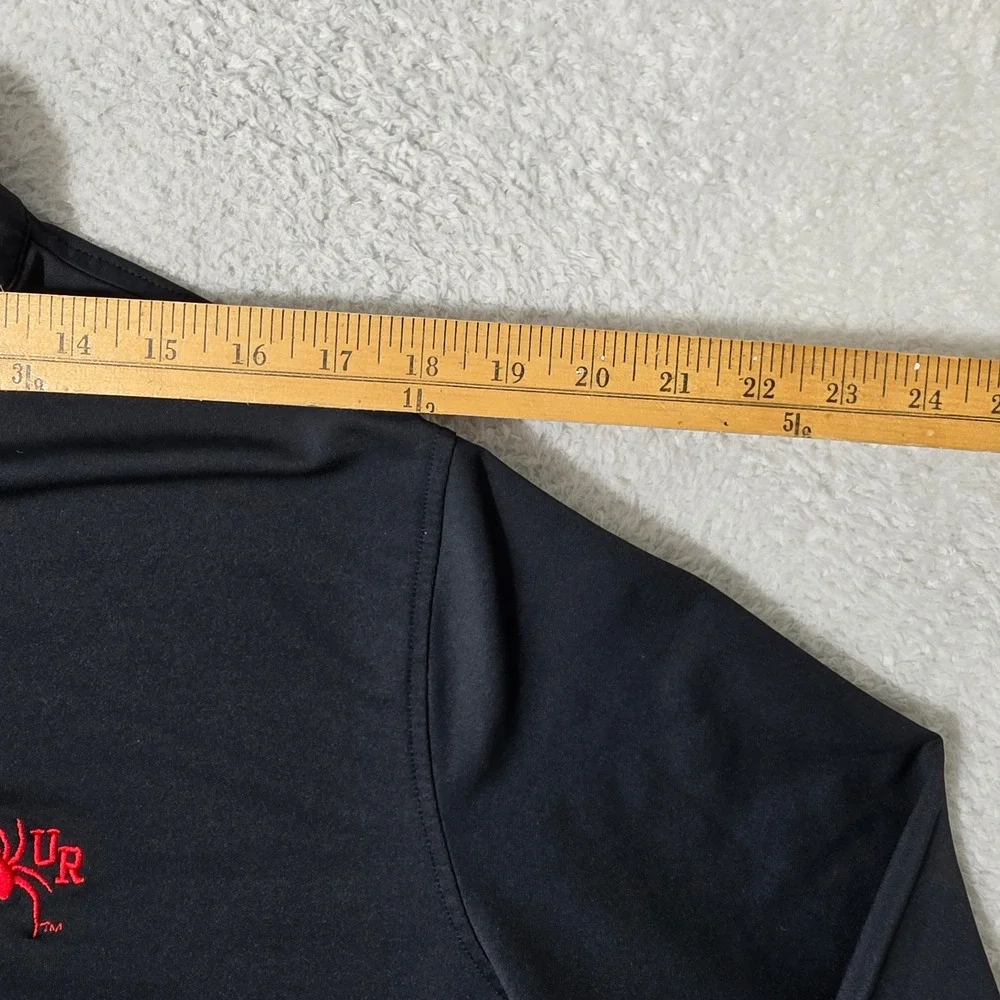 University of Richmond Peter Millar Crown 1/4 Zip Pullover Mens XL Black Stretch